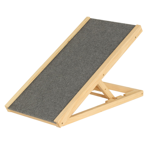Freestanding Adjustable Heights Pet Non-Slip Puppy Dog Stair Ramp