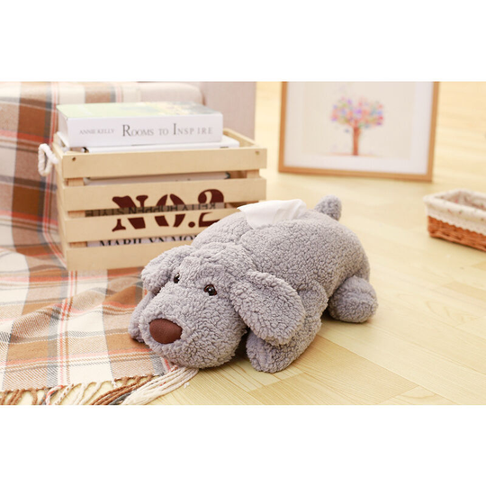 LITZEE Anime style dog toy on ice Tissue holder Comic book tissue cover Tissue holder Napkin box Paper storage box Tissue car container Domestic use