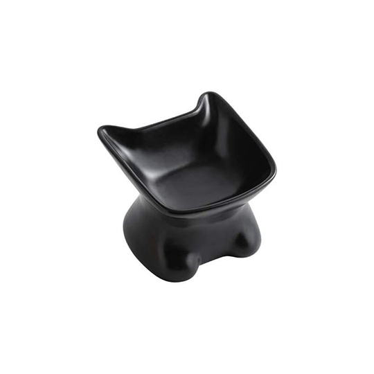 Raised Cat Food Bowl, Elevated Slanted Kitten Bowl, Cat Dish Bowl, Ceramic Cat Pet Feeding