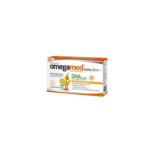 Omegamed Baby+D 0+ DHA + witamina D od urodzenia - 30 kapsułek twist-off