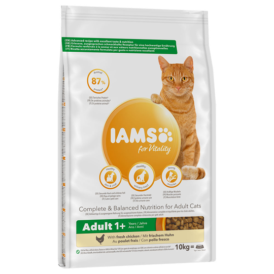 IAMS for Vitality Adult Fresh Chicken Dry Cat Food - 10kg