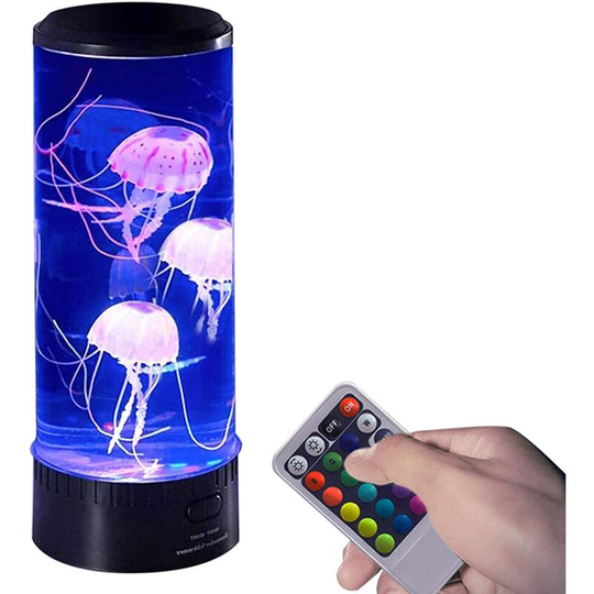 Modou - Jellyfish Lava Lamp, Cute led Dimmable Electric Jellyfish Night Light Color Changing usb Remote Control Jellyfish Lamp Home Decor Gift