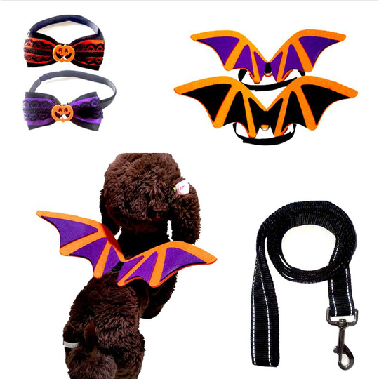 Halloween dog costume, Halloween cat clothes, Pet Halloween costume, Pet bat wings, Halloween costumes for cat and dog Cosplay