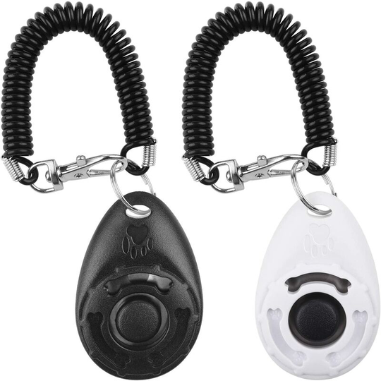 Perle Rare - Dog Clickers, Dog Clickers with Elastic Strap & Large Button, Training Clicker, Professional Dog Training Clicker for Dog, Cat, Horse [2