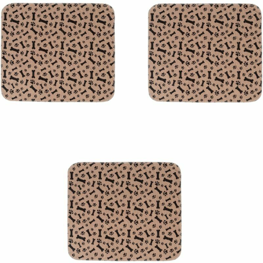 Bearsu - Set of Washable Dog and Puppy Training Mats, Reusable, Multi-Layered Design, Quick Absorbent, Non-Slip Leak-Proof Trainer Mats for Cats and