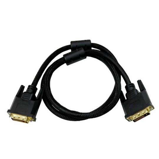Oypla - 1m dvi-d 24 + 1 Pin Male to Male Dual Link Gold Cable Lead