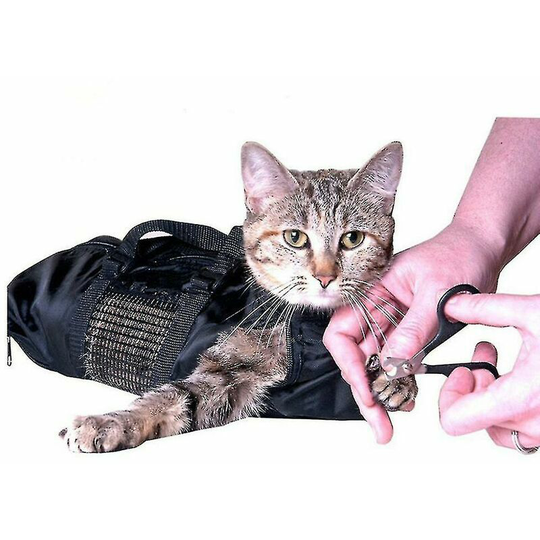 Cat Toilet Bath Restraint Bag for Claw Nail Trimming