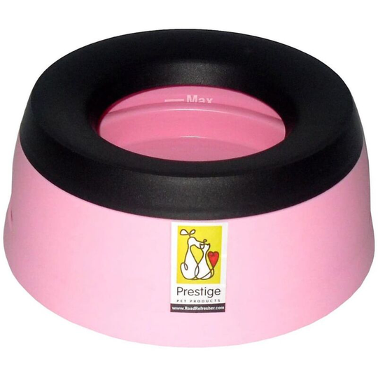 Non-Spill Pet Water Bowl Large Pink Road Refresher Pink
