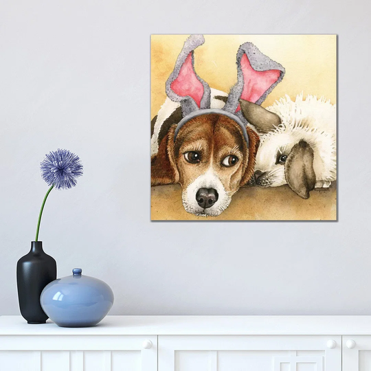Bunny Friends - Print on Canvas