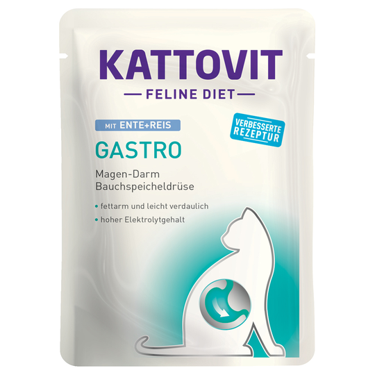 Kattovit Gastro Pouches 24 x 85g - Duck & Rice