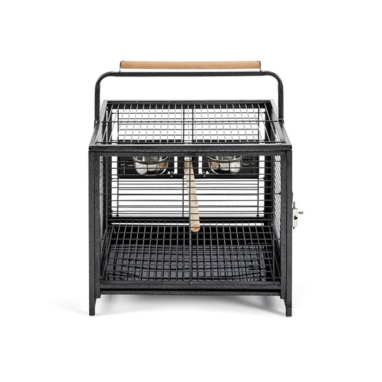 Yaheetech - 26' Iron Travel Bird Cage with Handle, Black - black