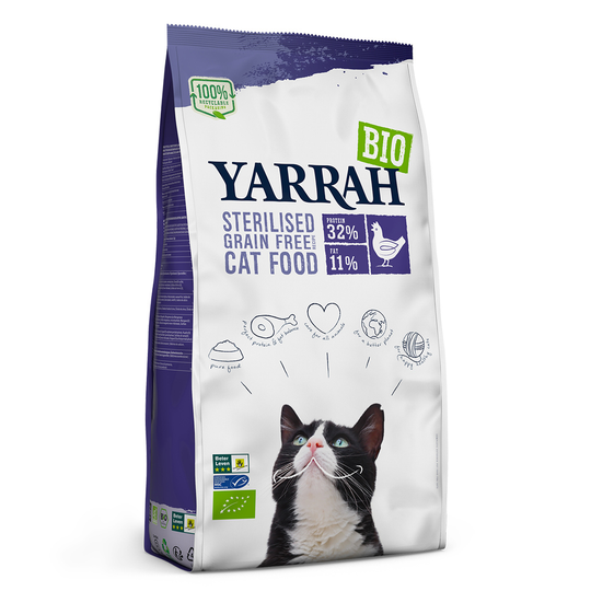 Yarrah Organic Sterilised Cat Food - 2kg