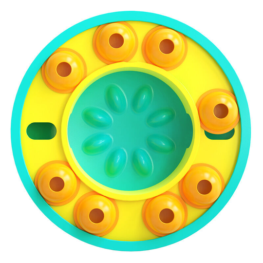 New Amazon dog toys, wisdom quotient, slow leakage food training supplies, cat eating tools, cat bowls and dog dinner plates Diet Roulette - Lake Blue