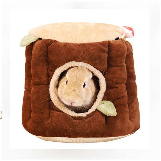 Perle Rare - Hanging Bed Nest Cage Hammock Cave Forest Theme Rodent Animal House for Rabbit Guinea Pig Rats Chinchilla Hamster Ferret s