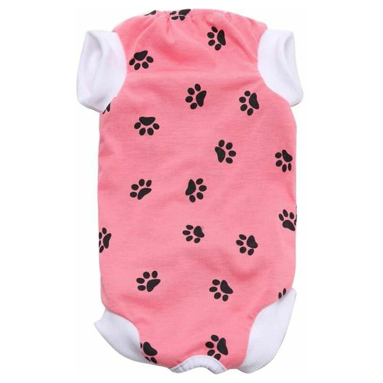 Pet Medical Suit - Dog Recovery Suit - Adjustable - Anti-licking, Anti-scratch(Pink)