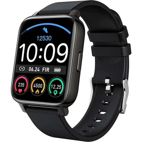 FVO - Smartwatch Men Women 1.69' Smartwatch Sports Heart Rate Sleep Monitor Smart Watch Pedometer Calories, Waterproof Stopwatch Shared gps Sport