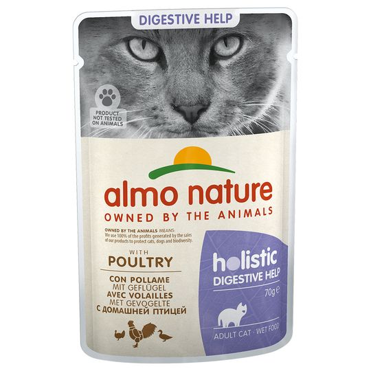 Almo Nature Holistic Digestive Help Pouches 70g - Poultry (6 x 70g)