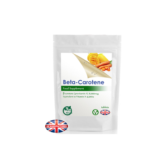 Beta-Carotene 8mg (30 Tablets) Eye & Skin Care, Cognitive function, UK