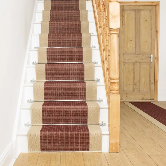 Almerton Flatweave Red Stair Runner