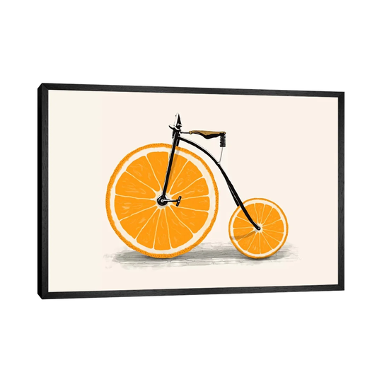 'Vitamin' - Floater Frame Graphic Art Print on Canvas