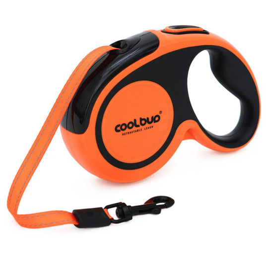 Perle Raregb - Leash gc retractable dog adapted to large dogs (up to 50 kg), nylon nylon tape expandable up to 5m, retractable, with bright