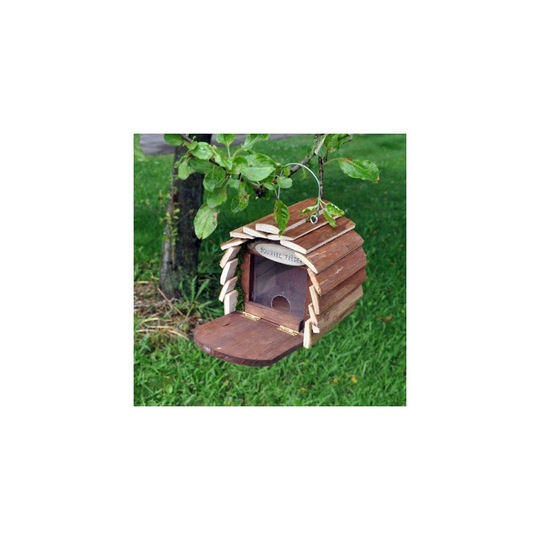 Natures Market HOTEL4 Wooden Wood Squirrel Food Nut Feeder Feeding Station Hotel