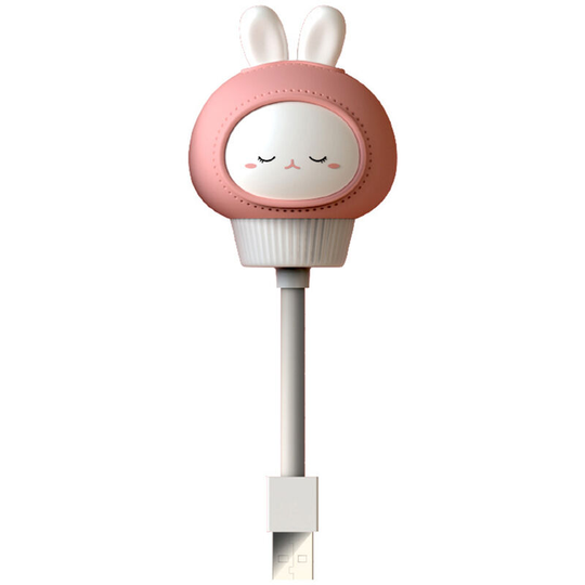 Flexible Mini usb LEDs Night Light Cute Rabbit/Bear/Cat/Duck Baby Feeding Lamp Portable Reading Lamp,model: rabbit - model: rabbit