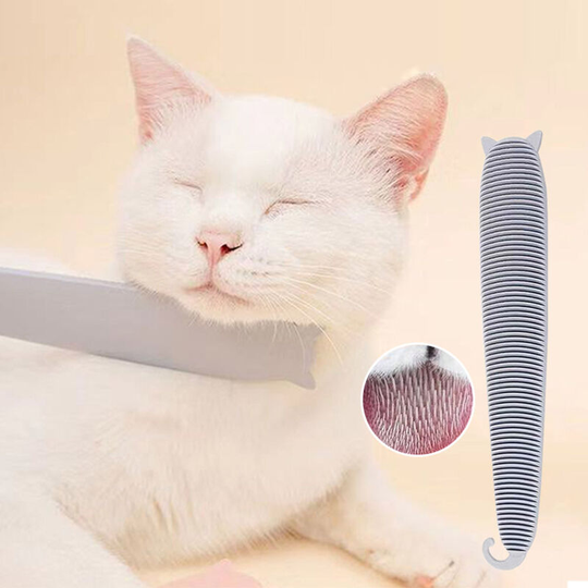 Cat Brush Cat Comb Cat Grooming Brush Cat Tongue Textured Grooming Brush Nurturing Brush for Kitten Shedding Brushes for Cats,model:Grey - model:Grey