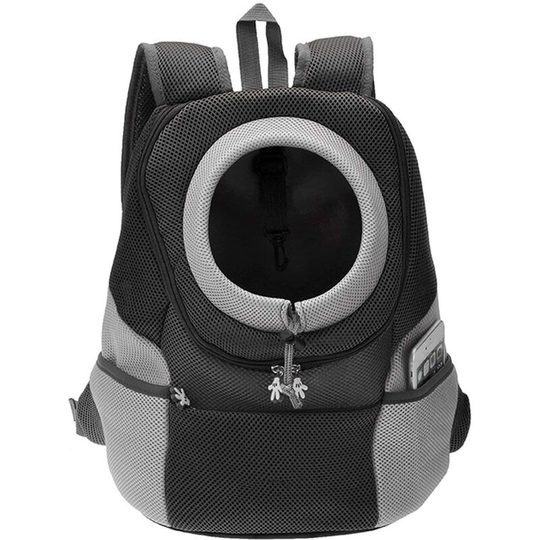 Thsinde - Airline Approved Cat Dog Backpack, Puppy Pet Carrier Front Bag with Breathable Head Out Design and Double Mesh Padded Shoulder for Outdoor