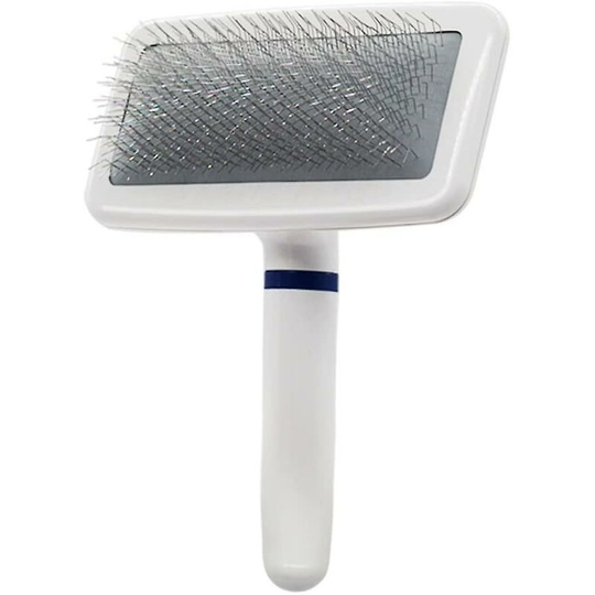 Dog Brush Cat Slicker Brush Dog Comb Long and short hair dog hair removal brush, dog and cat grooming tools - white 15.5cm*10cm