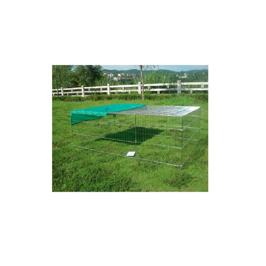 (Medium) Metal Pet Play Pen With Roof | Animal Exercise Enclosure