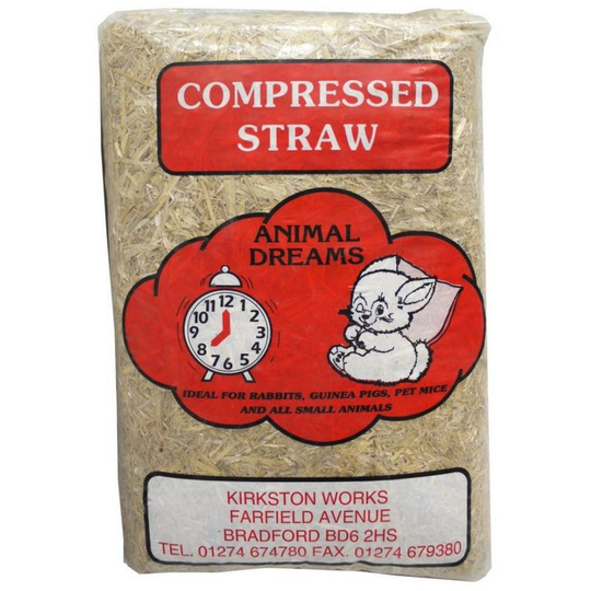 Compressed Straw Pet Bedding (One Size) (May Vary) - May Vary - Animal Dreams