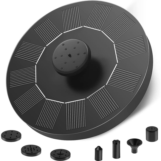 Rhafayre - Solar Fountain Pump, Solar Water Garden Pump, Floating Solar Pond Pump for Bird Baths, Swimming Pool, Outdoor Pond, Aquarium, Ponds or