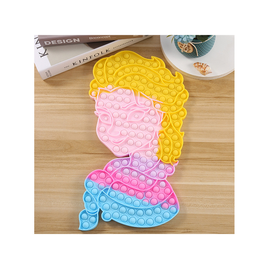 (Macaron ) POPIT Toy Fidget Toys Princess Elsa Push it Bubble
