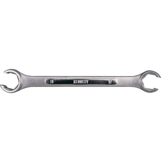 Metric Flare Nut Spanner, Chrome Vanadium Steel, 6mm x 8mm - Kennedy