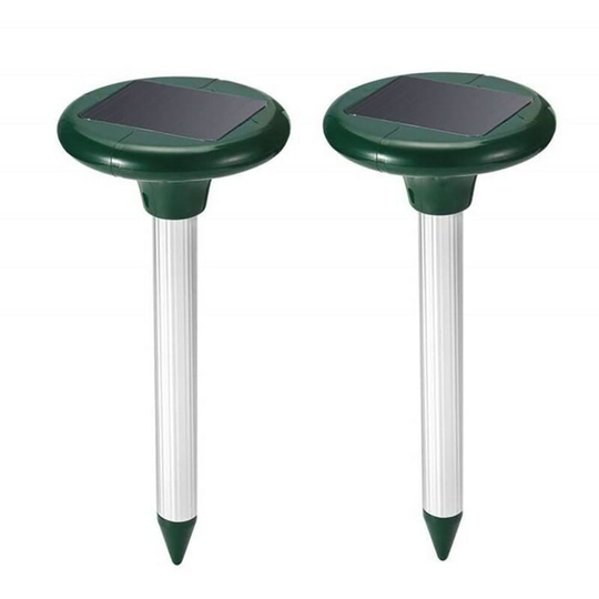 Thsinde - 2pcs Ultrasonic Solar Mole Repeller Solar Repellent Ultrasonic Snake Repeller Waterproof Anti Mole Rat Mouse Snake