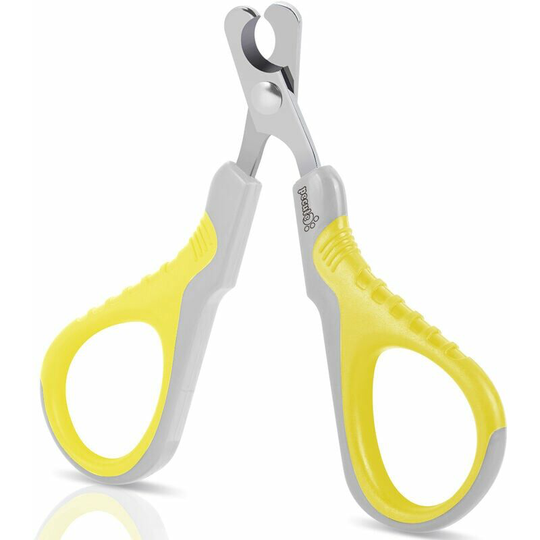 Bearsu - Professional Cat Claw Clippers, Nail Clippers for Puppy Rabbit Bird and Small Animals, Stainless Steel Curved Nail Scissors, Portable Claw