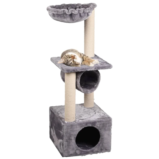 Flamingo Cat Scratching Tree Gulf Grey 35 x 35 x 103cm