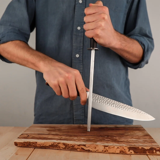 The Complete Set Traveler Edition (B): 6 Knives (Paring Knife + Santoku + Gyuto + Fillet Knife + Bread Knife + Cleaver) + 2 Accessories (Honing Steel