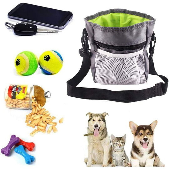 Dog treat pouches, dog training pouches, dog treat pouches, adjustable belts and adjustable suspenders