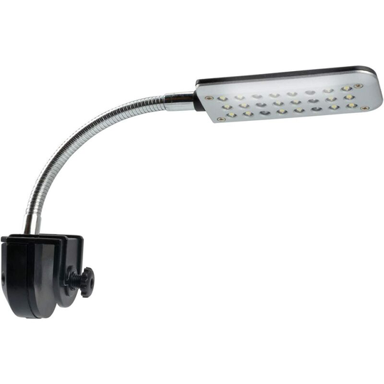 Betterlifegb - led Lamp for Small Aquarium, Mini Lamp Clamp Aquarium Light Adjustable 24 led Lighting Bicolor led (18 White 6 Blue) 2 Modes