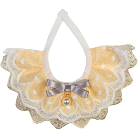 Classic Collars 2PCS Cute Cat Dog Collar Bib Scarves Pet Neck Strap Collar Idea Pet Costume (style a - XS-Neck Circumference: 15-20cm)