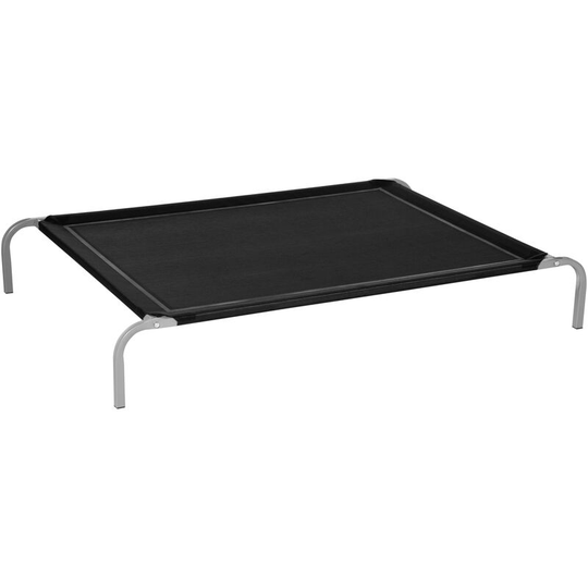 Cooling Pet Bed Elevated Dog Bed with Non-slip Pads for Large Dogs - Black - Pawhut