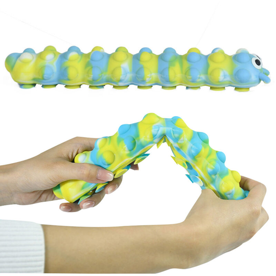 Decompression Sucker Bubble Ball To Vent Glowing Pinch Squeeze Toy Fidget Toys Office Decompression Artifact,Yellow Blue