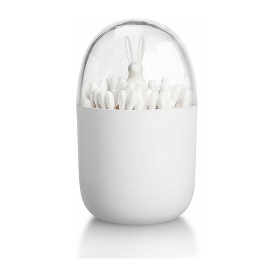 Cotton Swab Holder, Q-Tips Toothpick Storage Organizer (Rabbit) 11*7cm