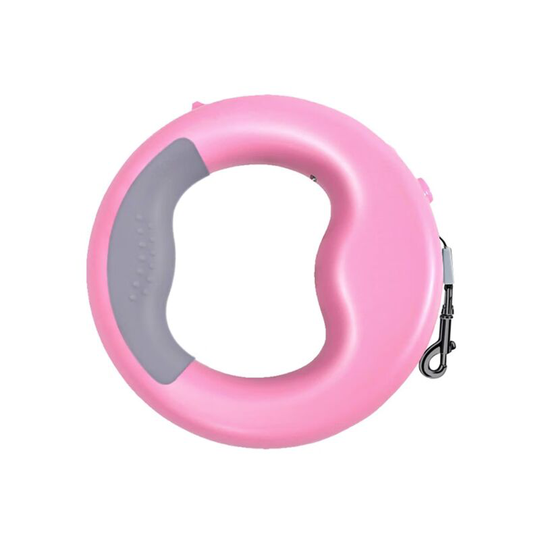 Retractable Dog Leash, 360 Degree Non-Slip Handle Retractable Small Medium Dog Leash for Walking (Pink)