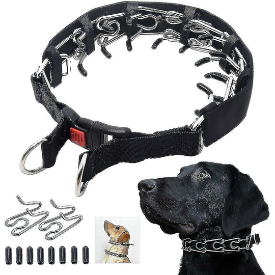 Dog Paw Training Collar, Dog Choke With Comfort Tips And Quick Se Buckles For Medium Dogs (3.5mm*55cm)