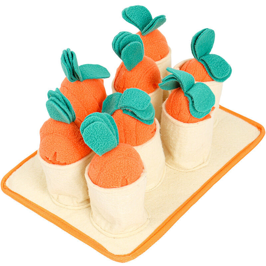 Pull the carrot pet sniffing toy size:29.5*22*11 pet sniffing pad dog sniffing pad sniffing training feeding pad interactive dog puzzle toy for