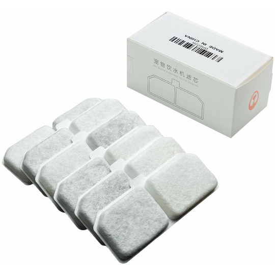 6-Pack Water Filter Replacements Multiple Filtration Compatible with 100oz/3L EZ-1002 Pet Water Fountain