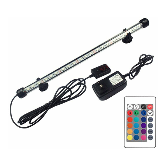 49cm led Colorful Aquarium Light Remote Control Color Changing Aquarium Light Aquarium Light Landscaping Acrylic Diving Waterproof